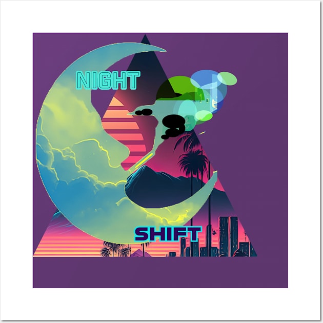 night shift Wall Art by Brightsighed.Art.and.Apparel  